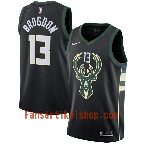 NBA Milwaukee Bucks Trikot Malcolm Brogdon 13 Nike 2017-18 Schwarz Swingman - Herren NBA Milwaukee Bucks Trikot Malcolm Brogdon 13 Nike 2017-18 Schwarz Swingman - Herren